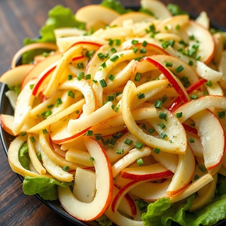 Apple Manchego Salad with Chives