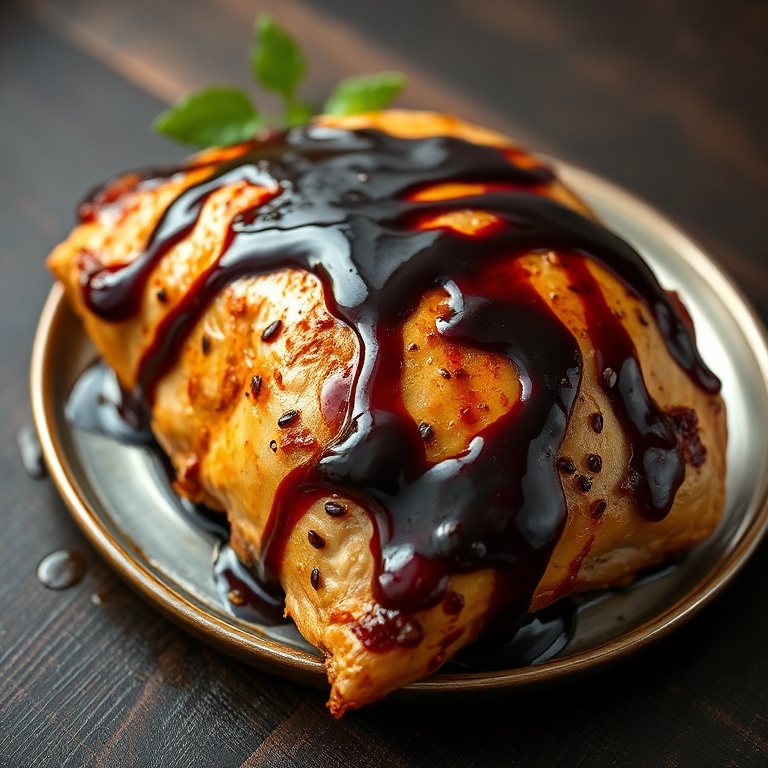 Baked Blackberry Balsamic Chicken