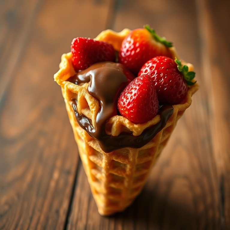 Campfire Waffle Cone Dessert