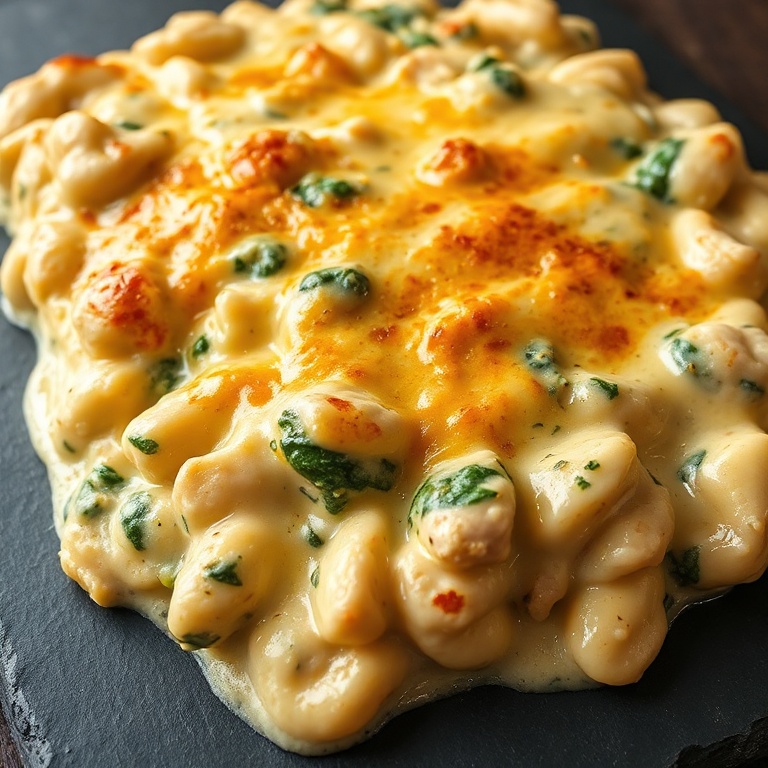 creamy chicken gnocchi bake