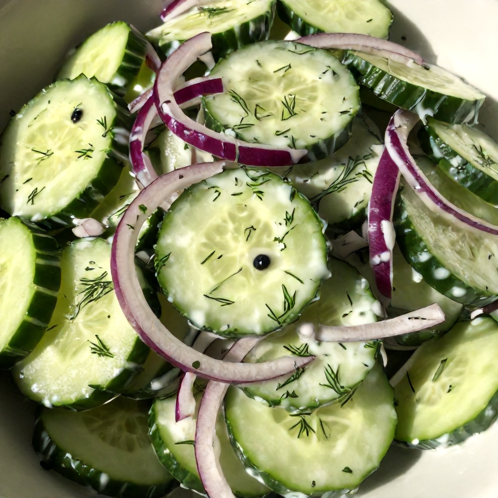 creamy cucumber salad