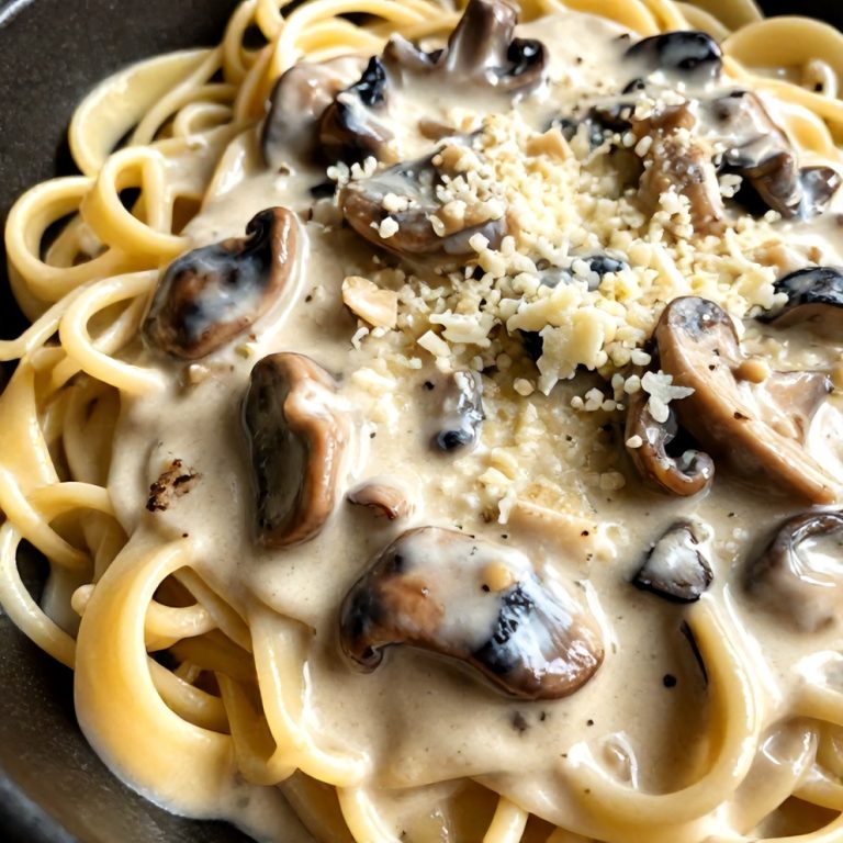 creamy gorgonzola truffle mushroom sauce