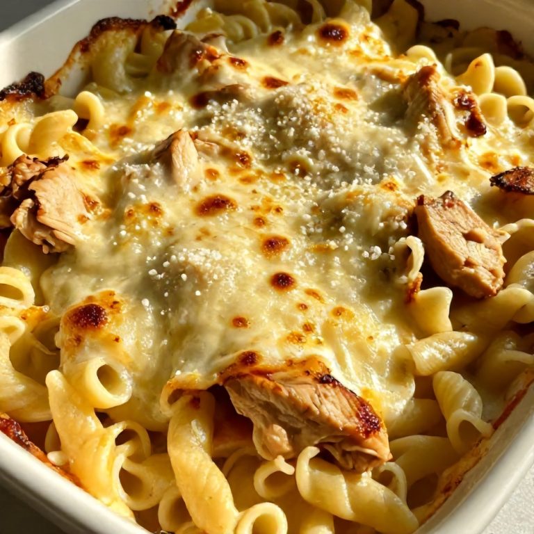 Creamy Lemon Chicken Pasta Bake