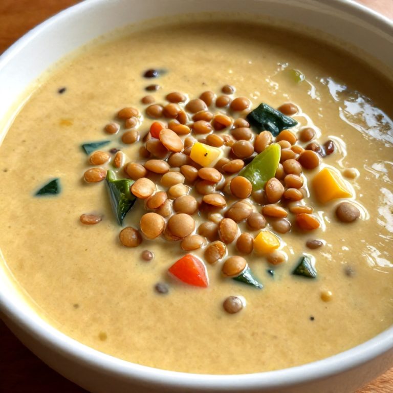 Creamy Moroccan Harissa Lentil Soup