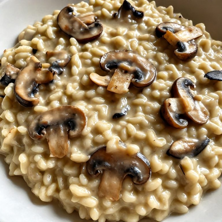 creamy mushroom risotto