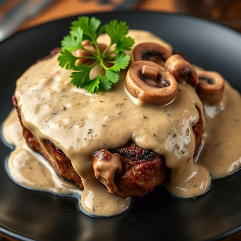 Creamy Mushroom Sauce for Steak