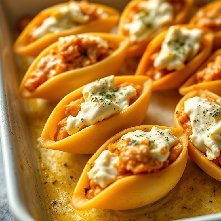 Creamy Pumpkin Stuffed Shells