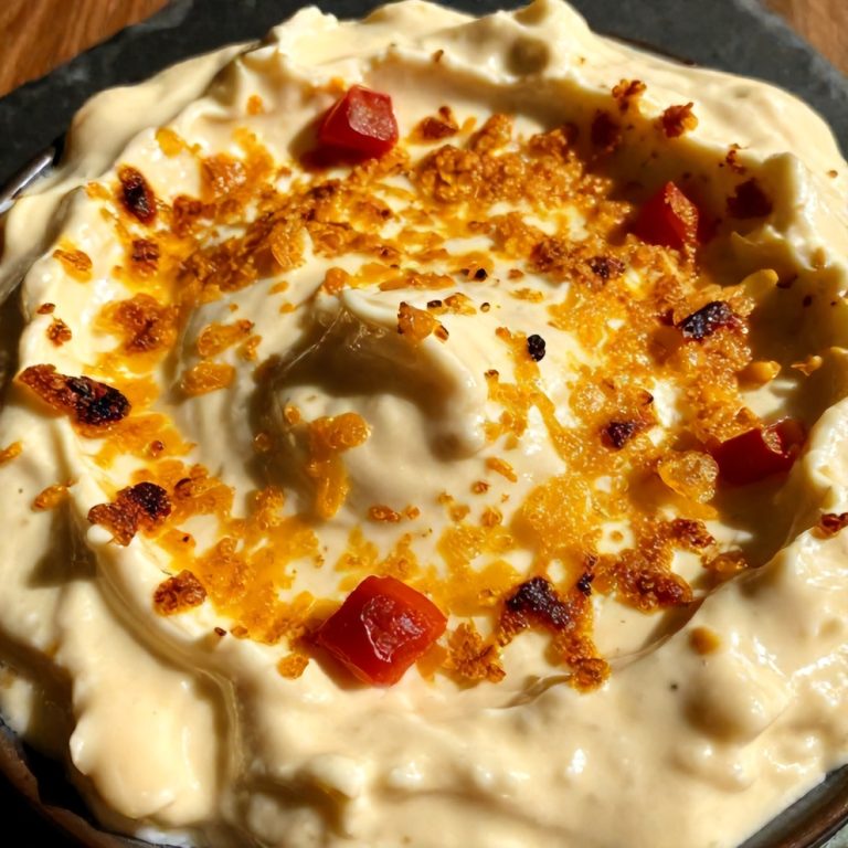 creamy roasted red pepper and garlic dip