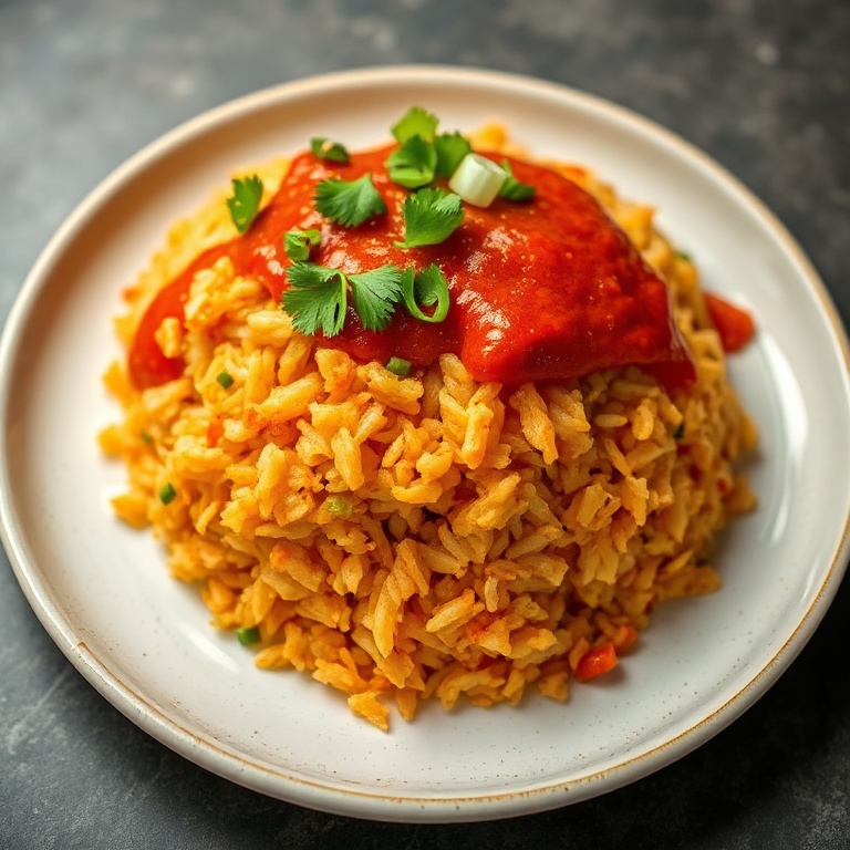 Crispy Bang Bang Fried Rice with Spicy Thai Sauce