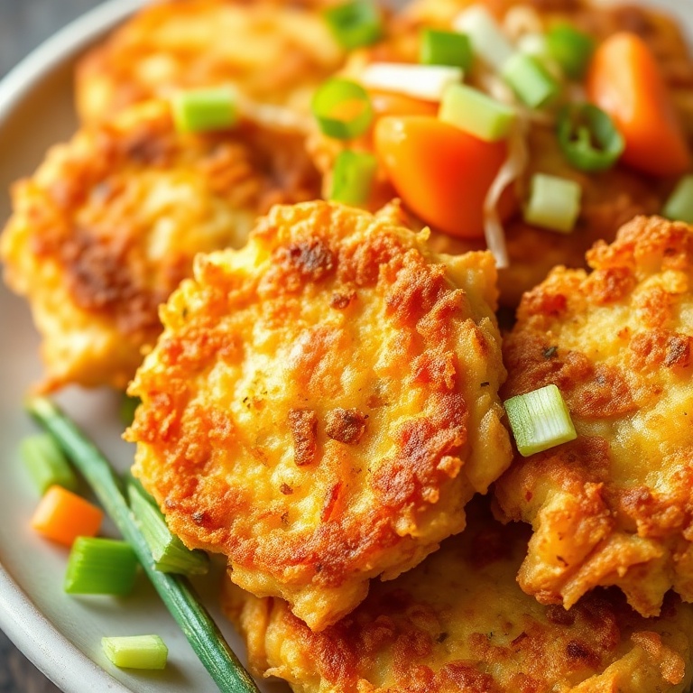 Crispy Cabbage Fritters