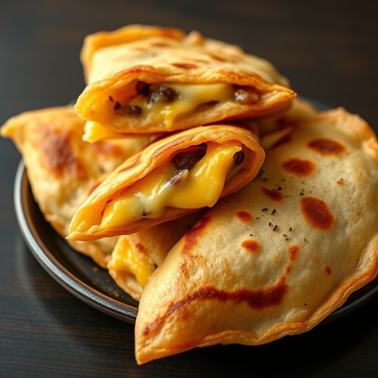 Crispy Cheese and Bean Pupusas