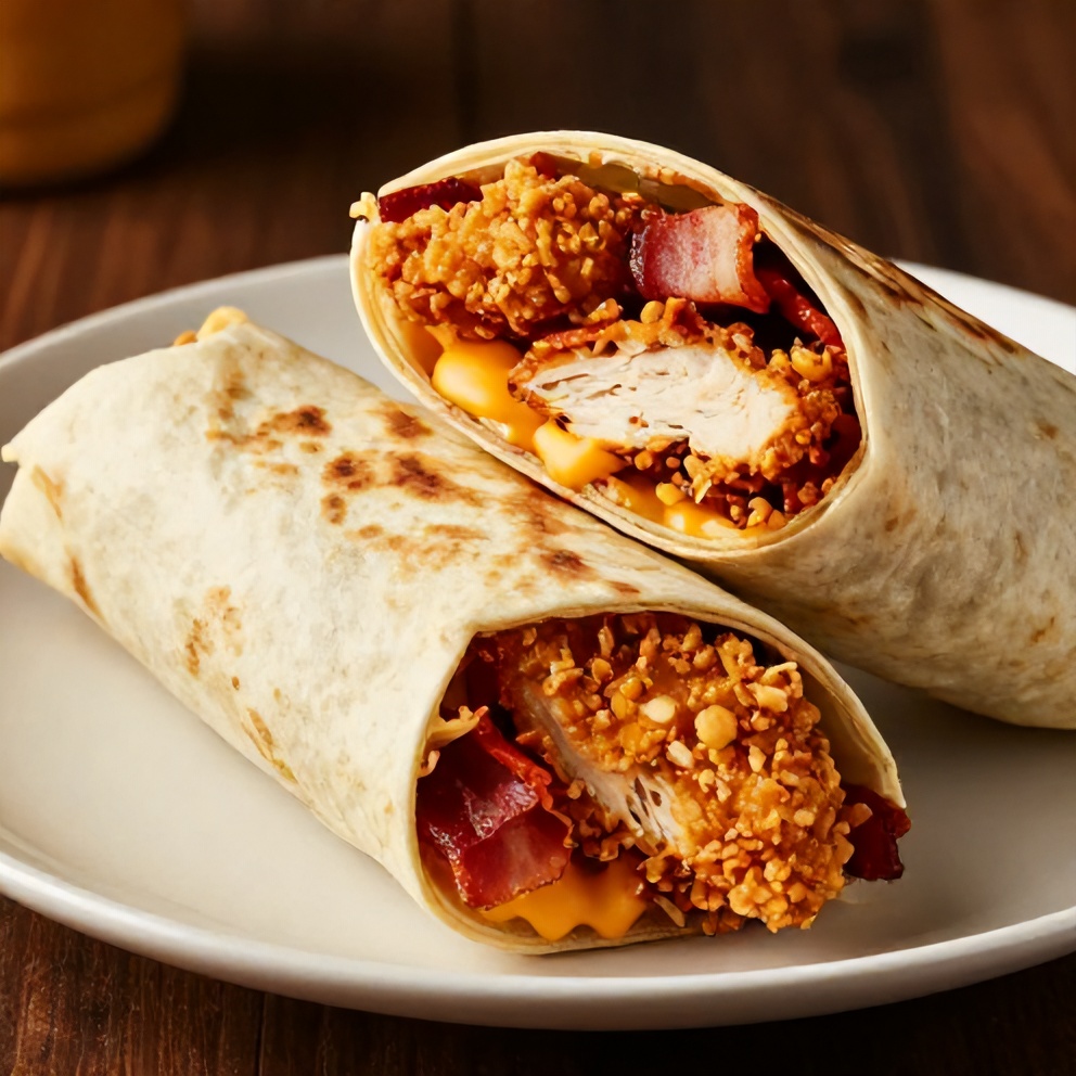 crispy chicken bacon ranch wrap