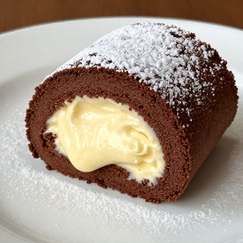 Crispy Chocolate Rolls Ready to Serve