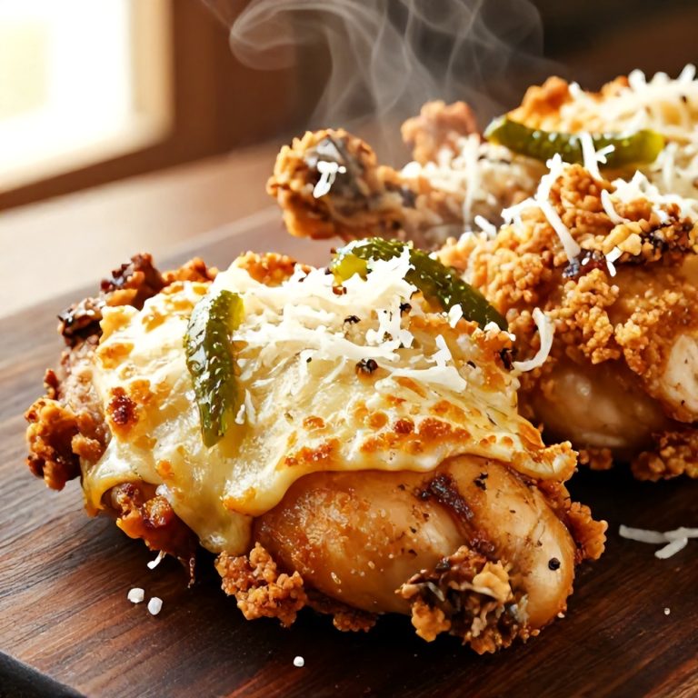 Crispy Dill Pickle Parmesan Chicken