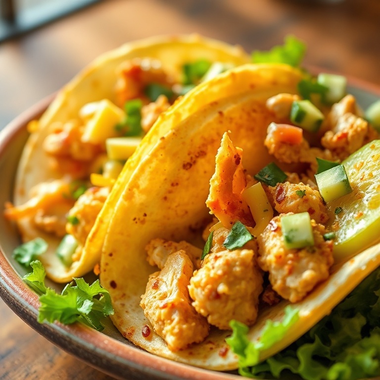 Crispy Dill Pickle Ranch Chicken Tacos