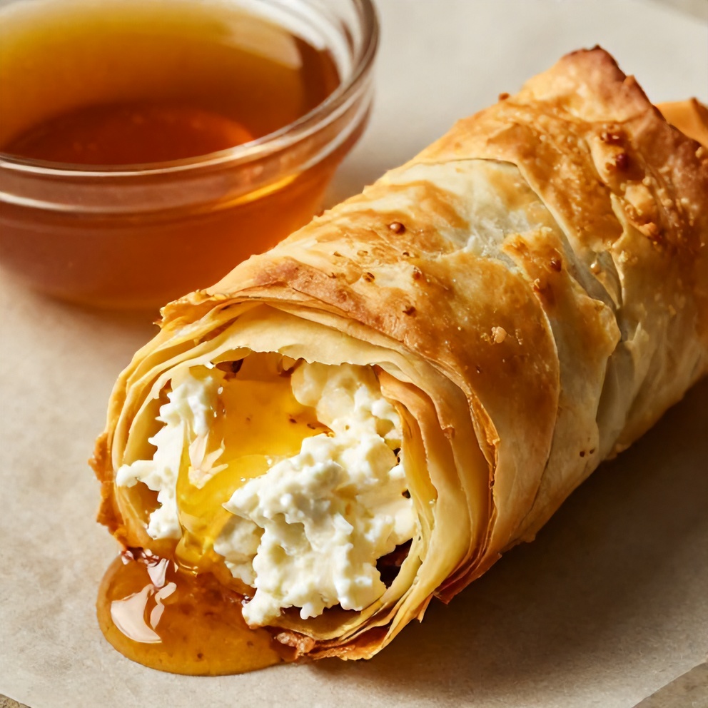 Crispy Feta Phyllo Rolls