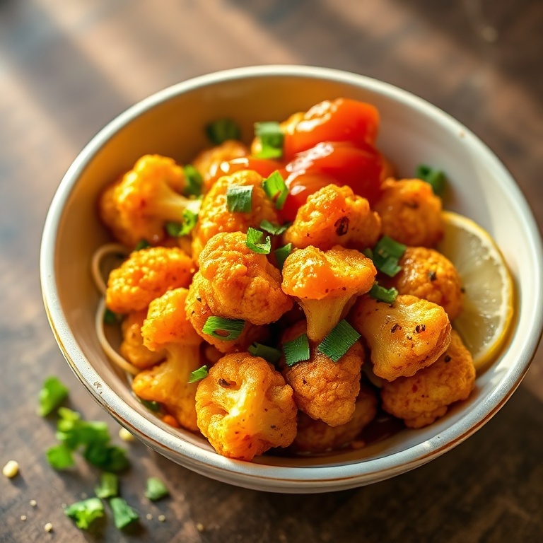 Crispy General Tso’s Cauliflower Bowls
