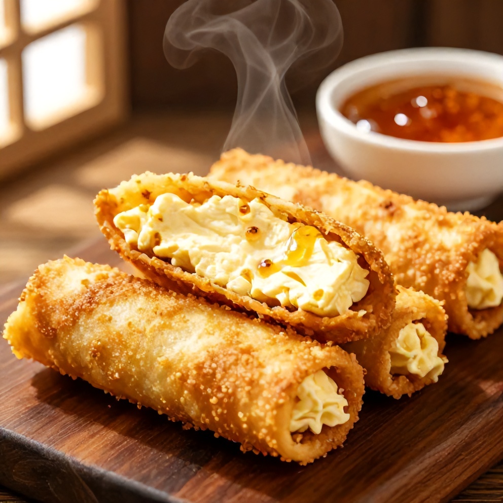 crispy oven-fried feta rolls