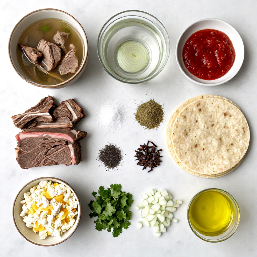 Pot Birria Tacos Ingredients