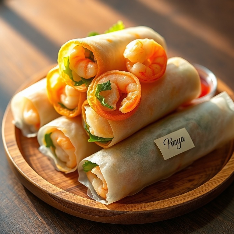 Crispy Rice Paper Spring Rolls