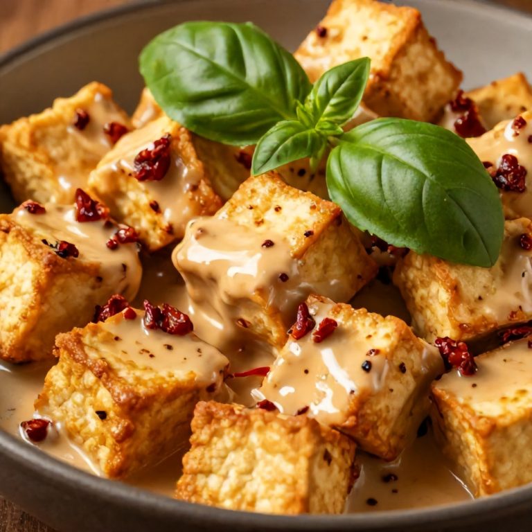crispy tofu sun-dried tomato sauce