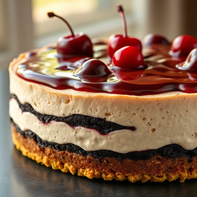 Decadent Black Forest Cheesecake