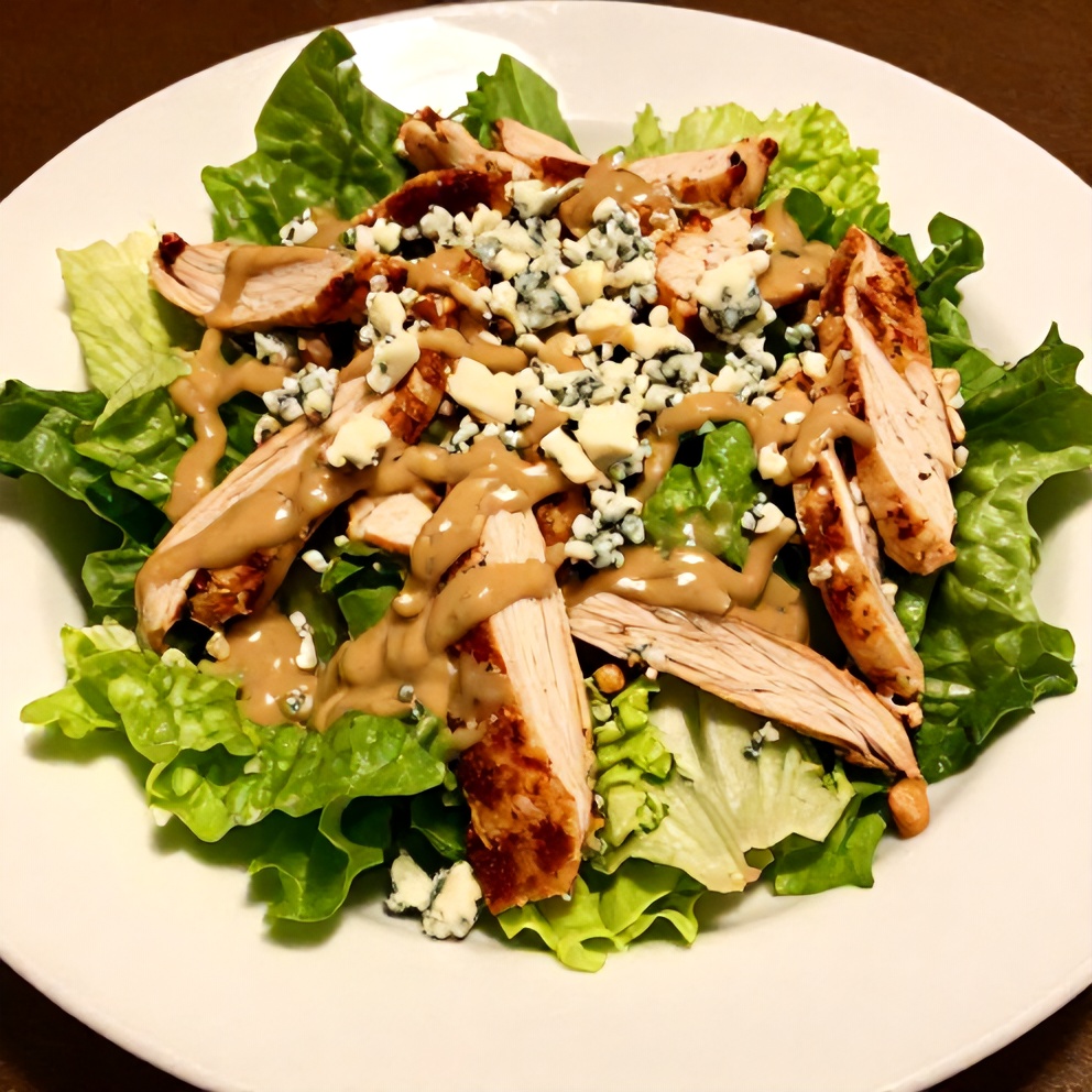 Plated Buffalo Chicken Salad