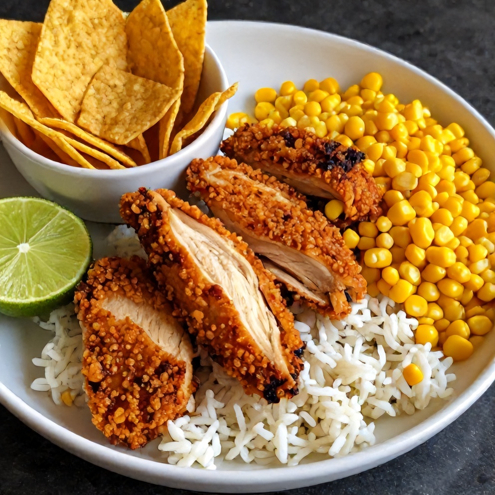 Easy 30-Minute Street Corn Chicken Rice Bowl