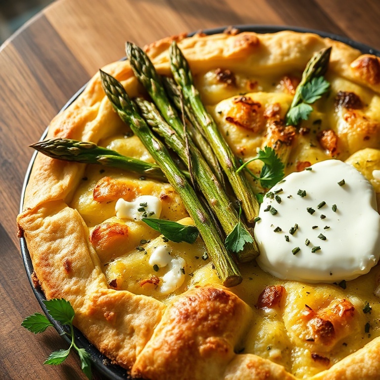 Easy Asparagus Galette