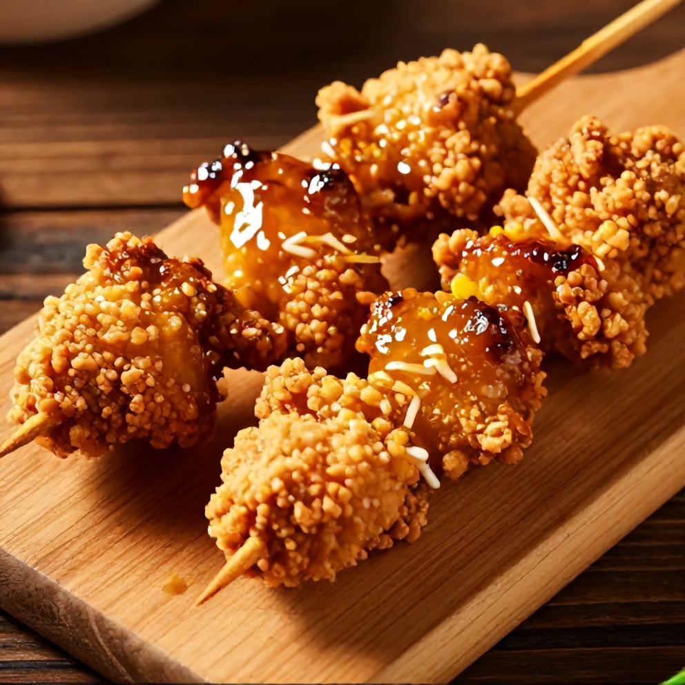 easy bang bang chicken skewers