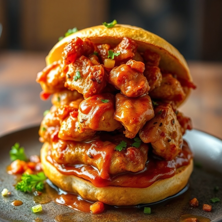 Easy Cajun Chicken Sloppy Joes