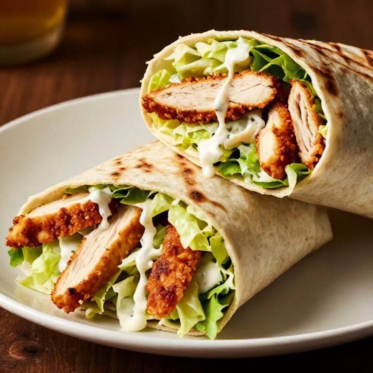 Easy Chicken Caesar Wrap