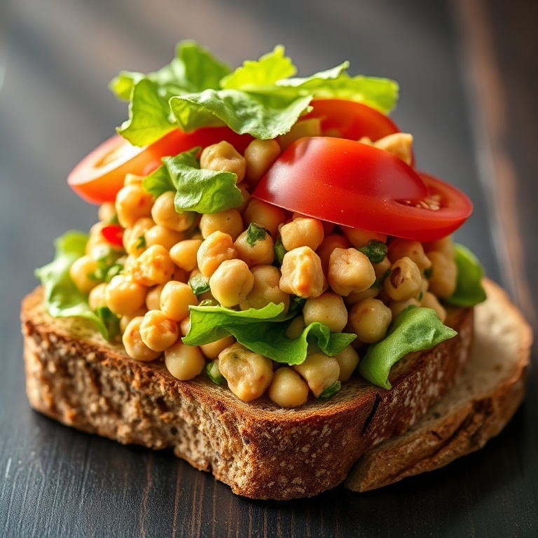 easy chickpea salad sandwich