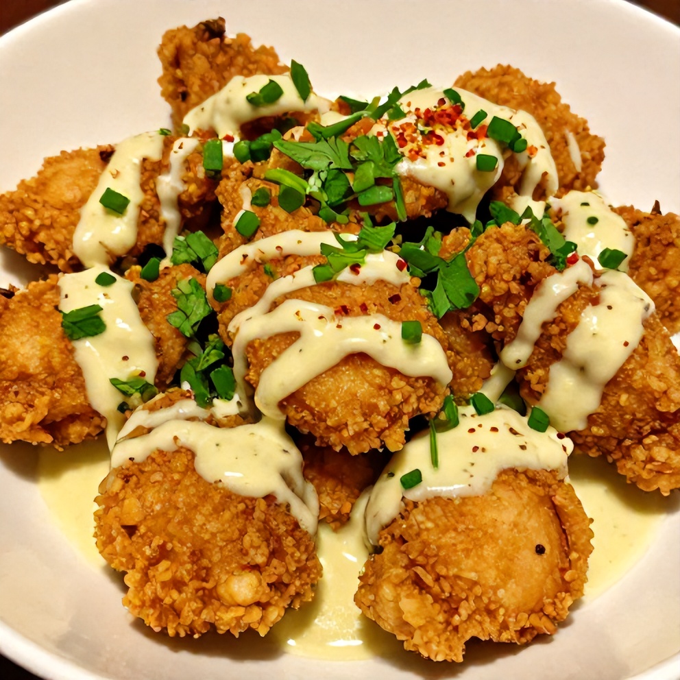 Plated Coconut Chicken