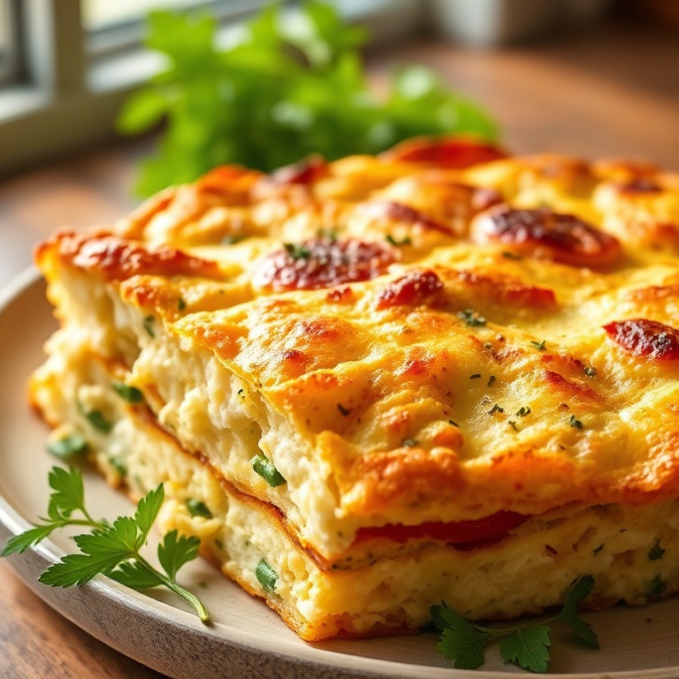 Easy Cottage Cheese Veggie Bake