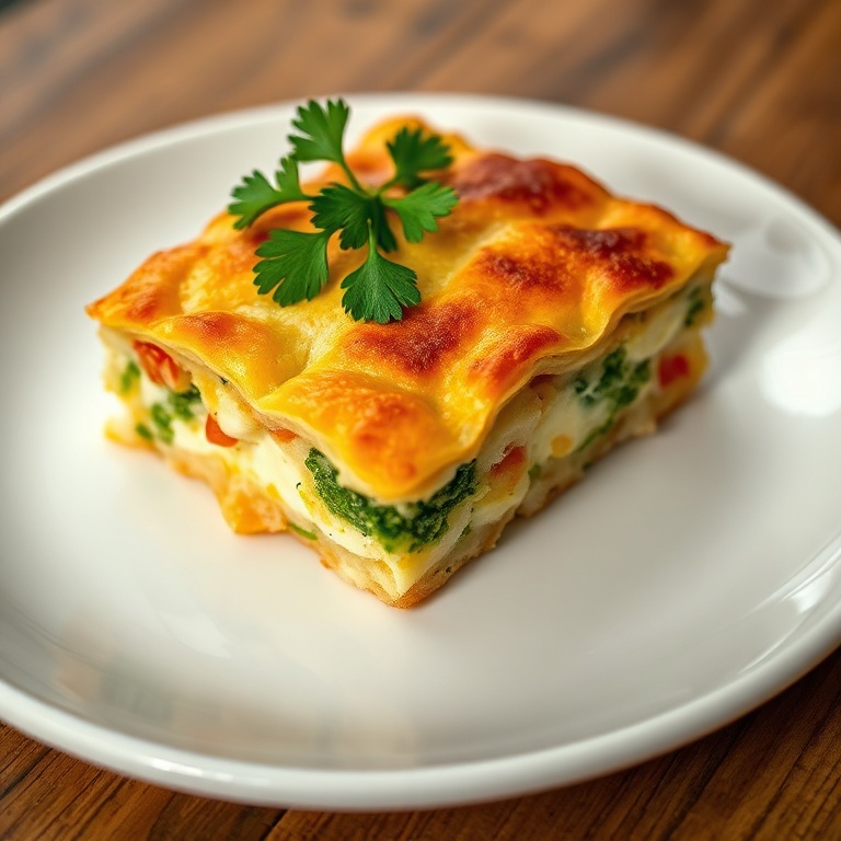 Easy Cottage Cheese Veggie Bake