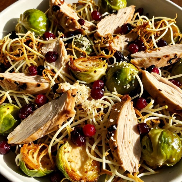 Easy Chicken Brussels Sprout Salad