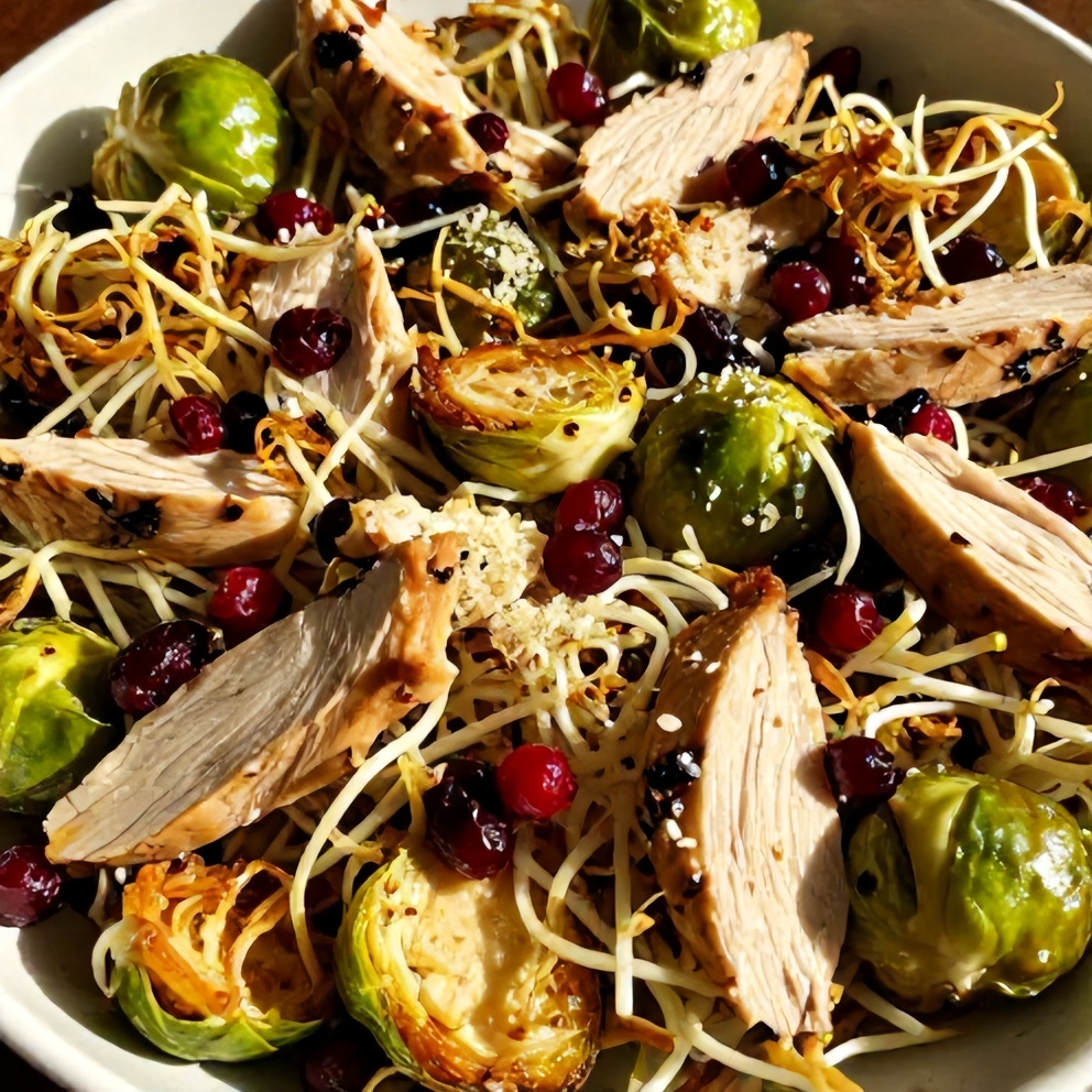Easy Chicken Brussels Sprout Salad