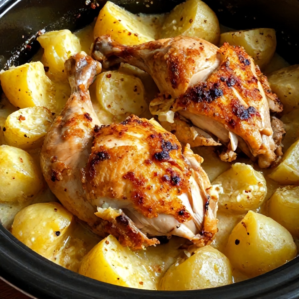 Crockpot Garlic Parmesan Chicken