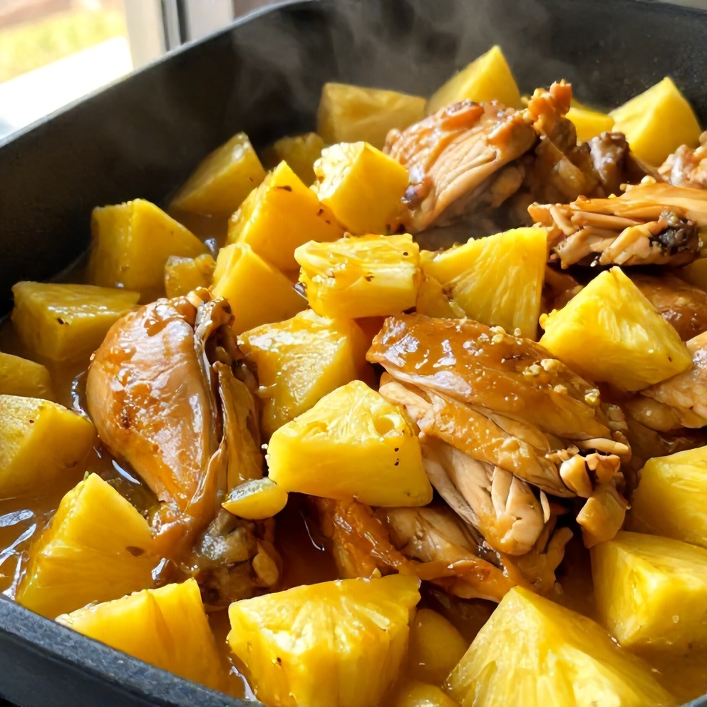 Easy Crockpot Hawaiian Chicken