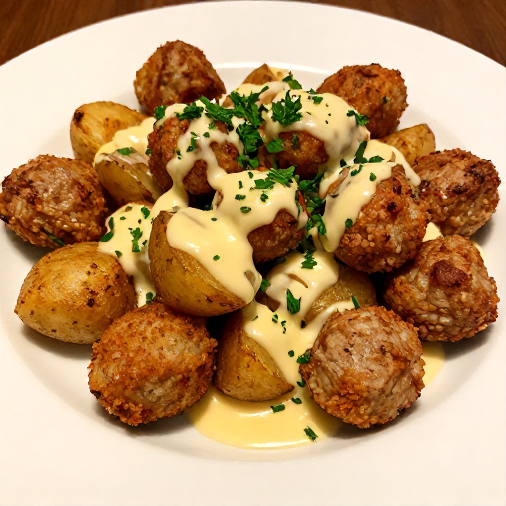 Plated Garlic Butter Steak Bites