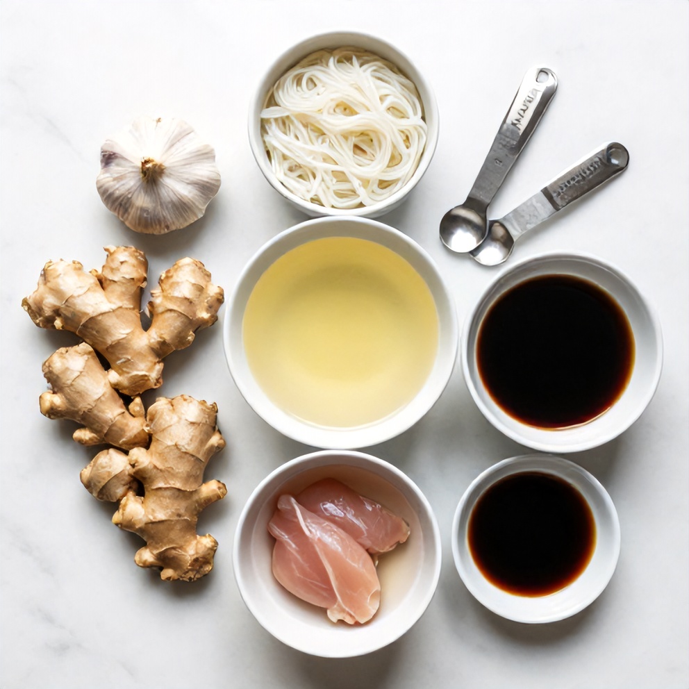 Ginger Garlic Broth Ingredients