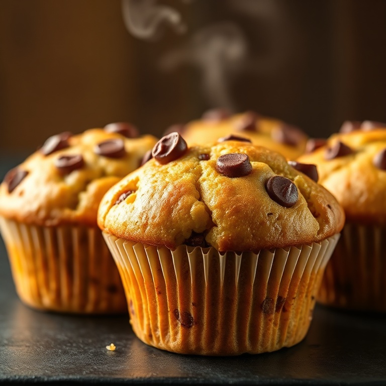 Easy Greek Yogurt Chocolate Chip Muffins