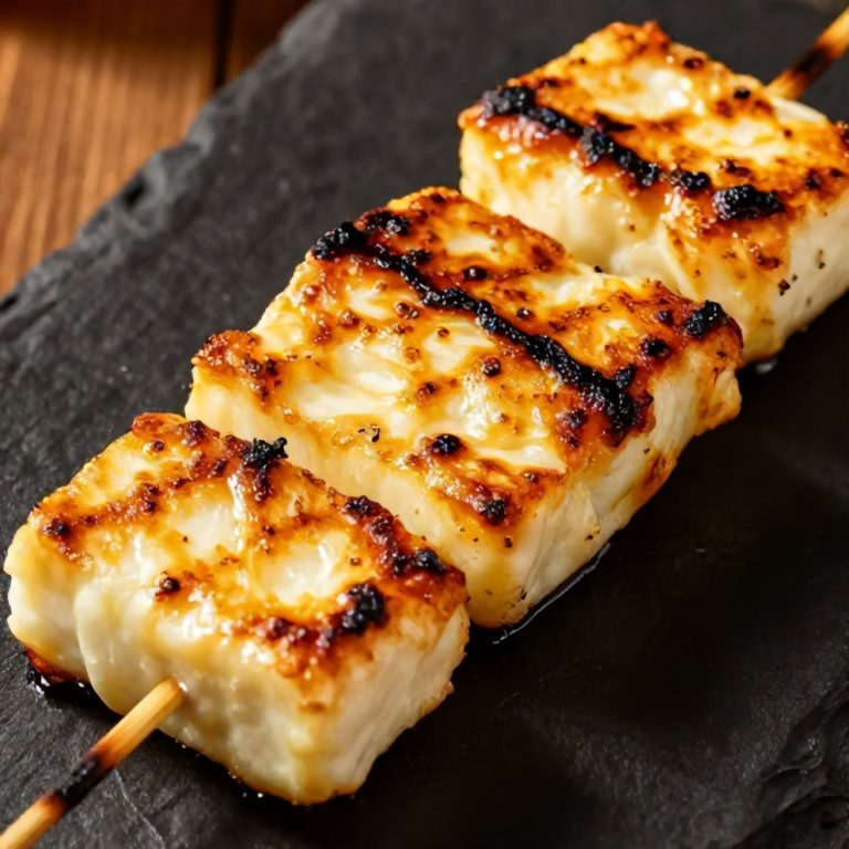 Easy Grilled Halloumi Skewers
