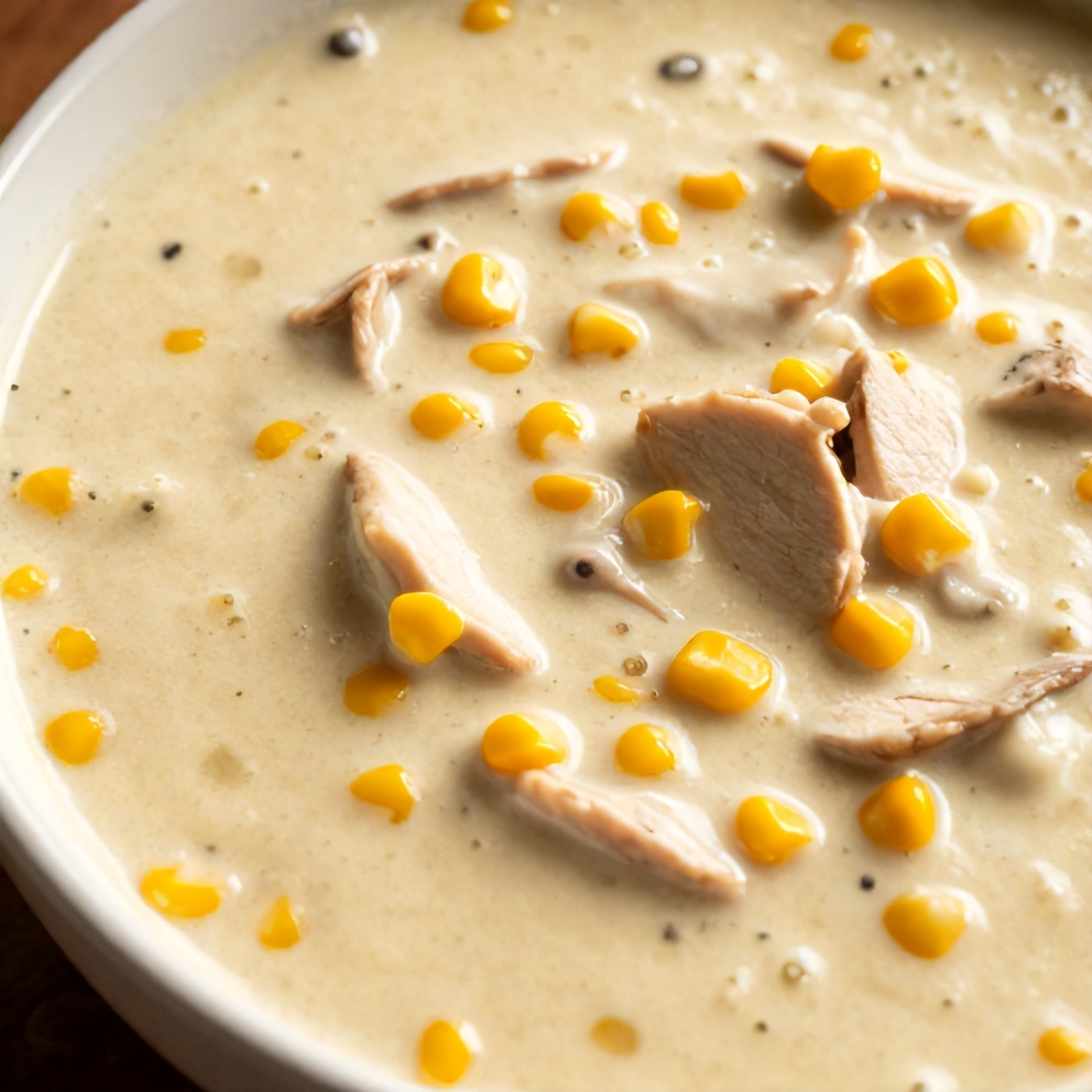 Easy High Protein Chicken and Corn Chowder