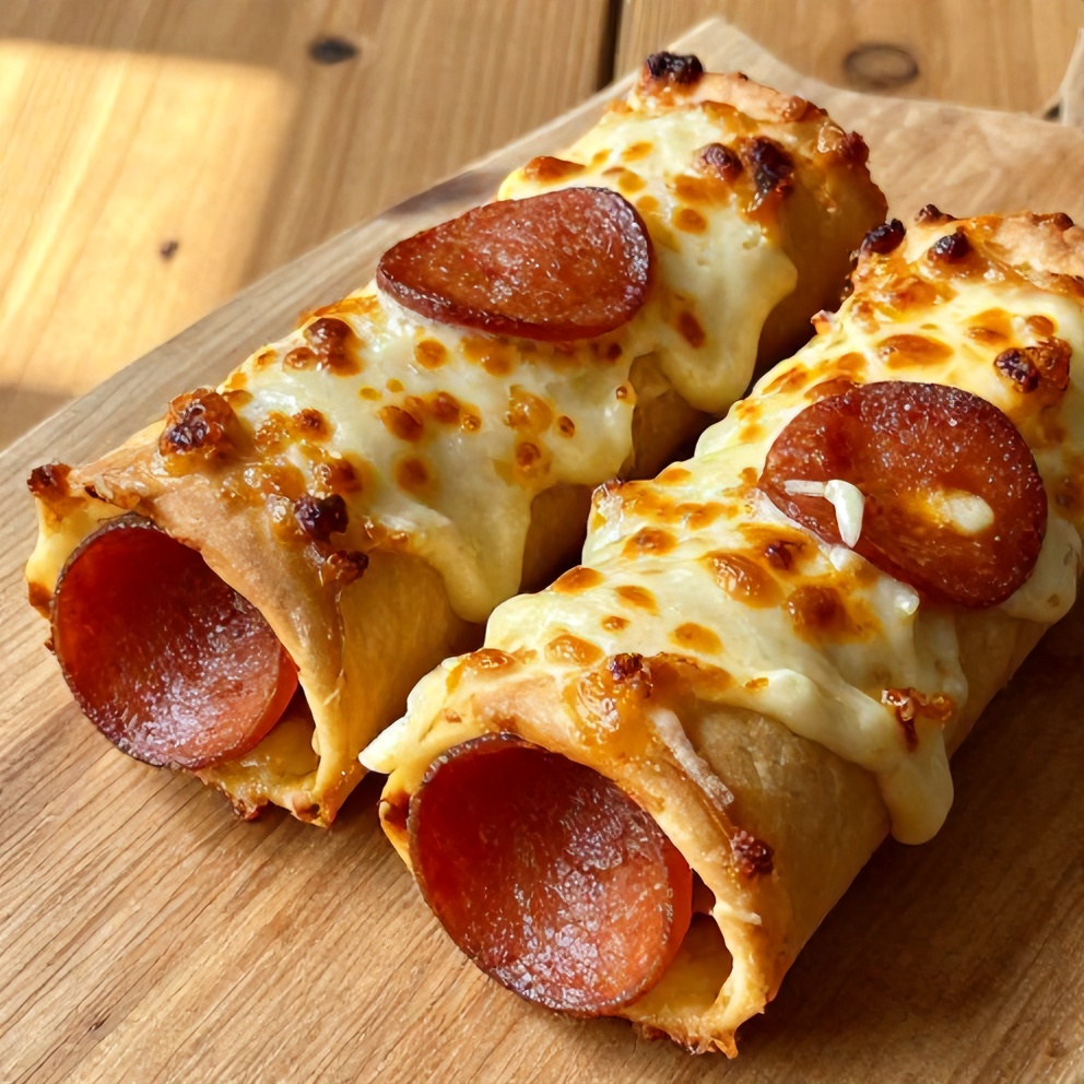 Easy High Protein Pepperoni Pizza Rolls