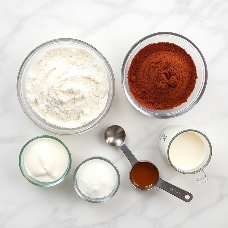 Ingredients for Easy Homemade Chocolate Croissants