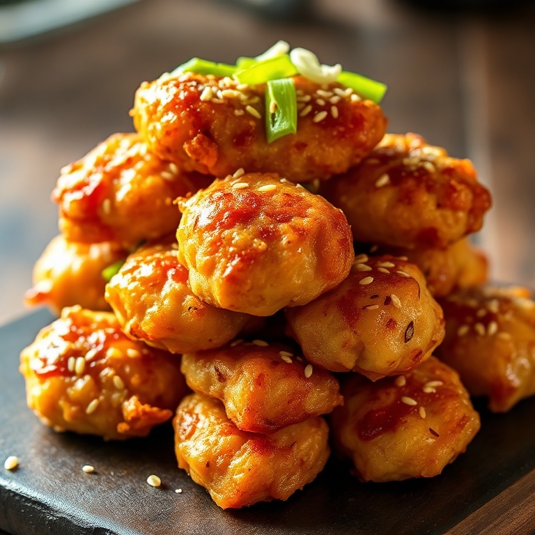 easy honey garlic chicken bites