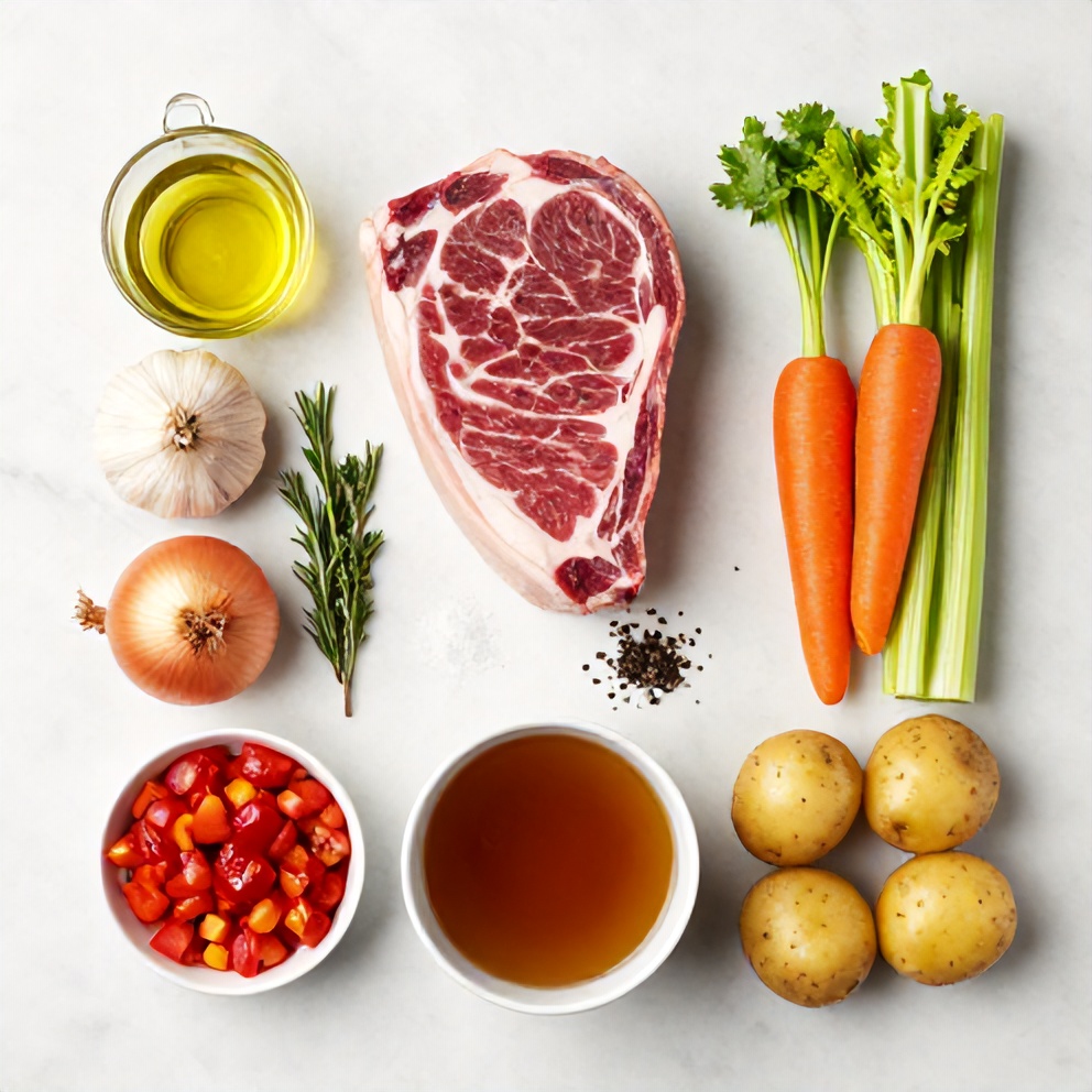 Raw ingredients for Easy Italian Pot Roast