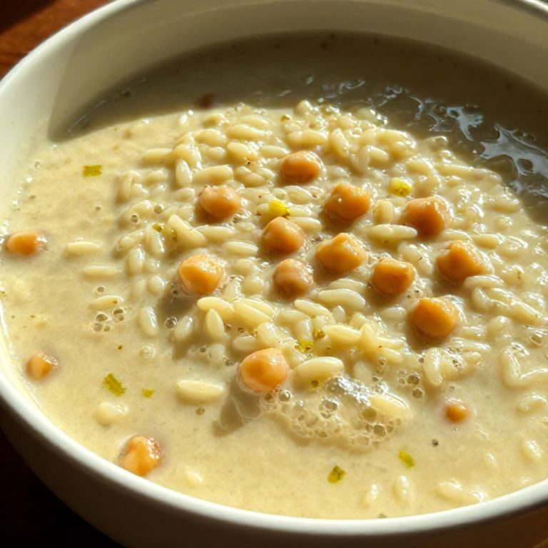 Easy Lemon Chickpea Orzo Soup
